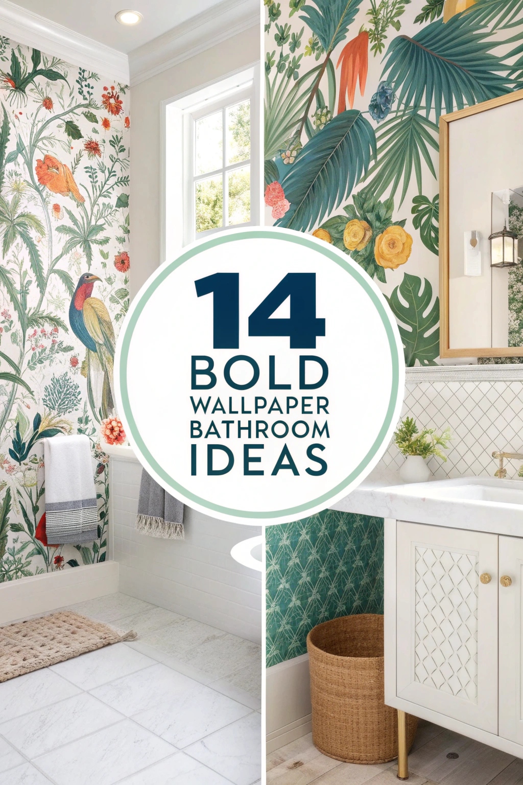 Bold Wallpaper Bathroom Ideas to Refresh Your Space