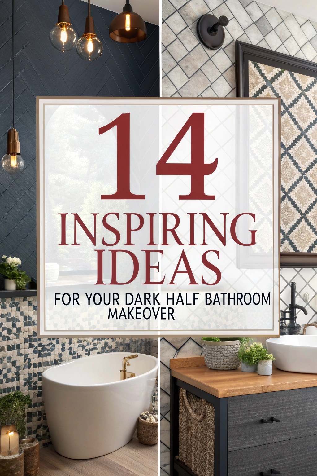 Inspiring Ideas for Your Dark Half Bathroom Makeover