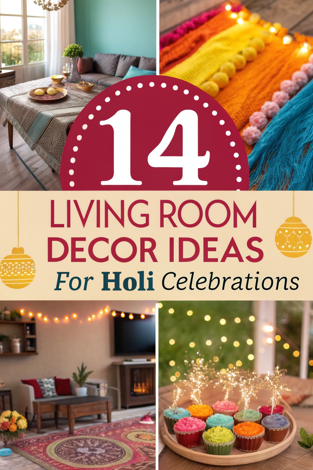 14 Living Room Decor Ideas for Holi Celebrations