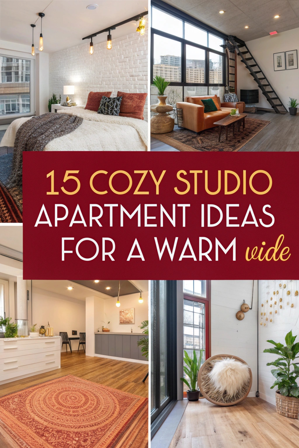 15 Cozy Studio Apartment Ideas for a Warm Vibe