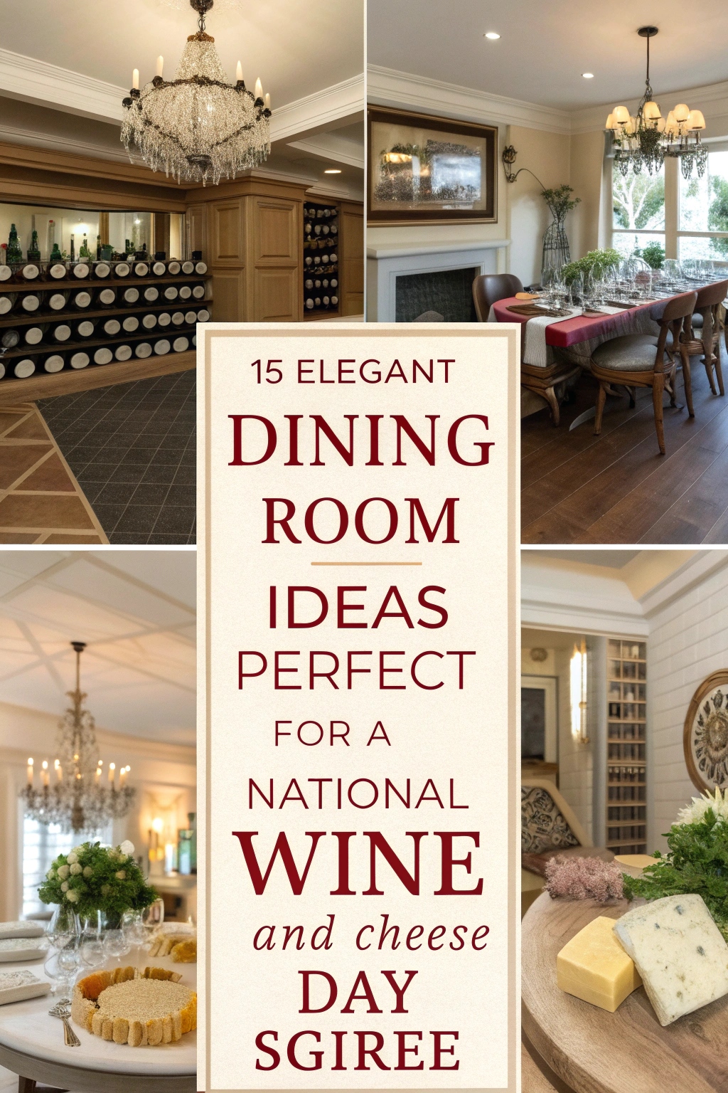 Elegant Dining Room Ideas Perfect for a National Wine and Cheese Day Soirée