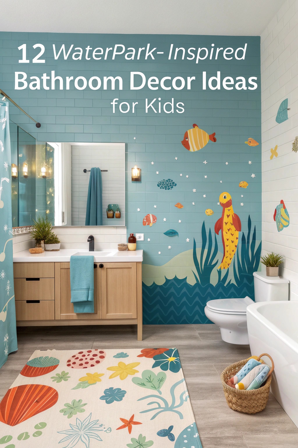 Waterpark-Inspired Bathroom Decor Ideas for Kids