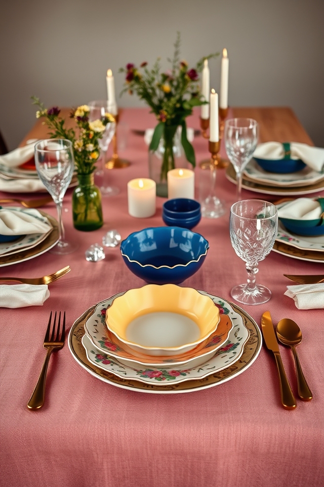 creative dishware table settings