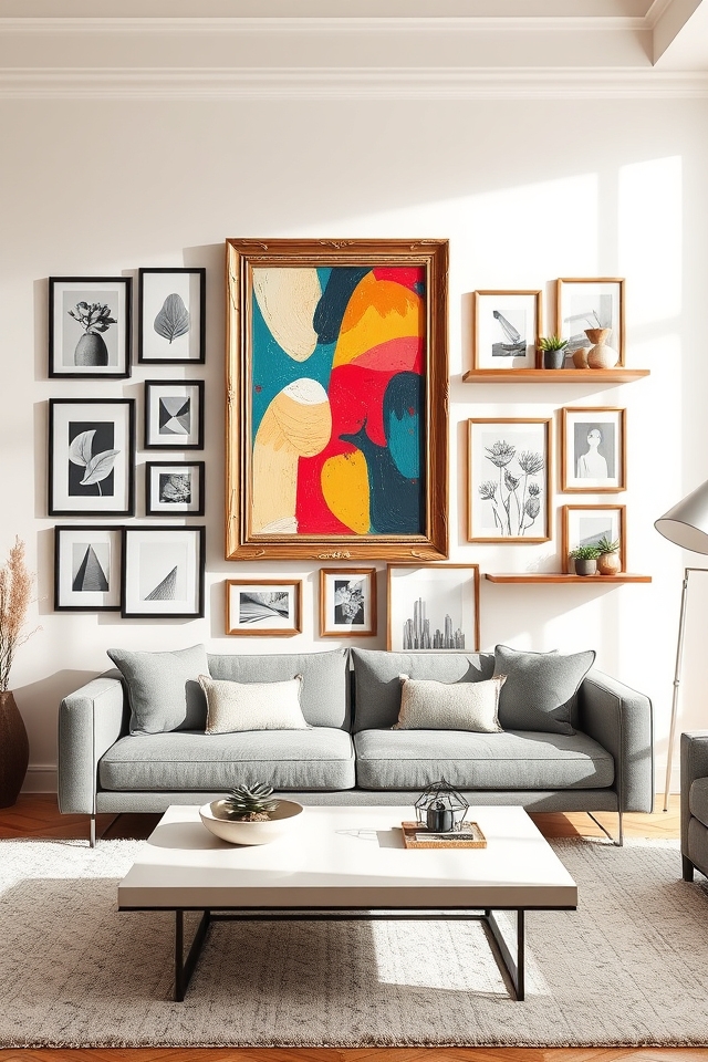 creative gallery wall displays