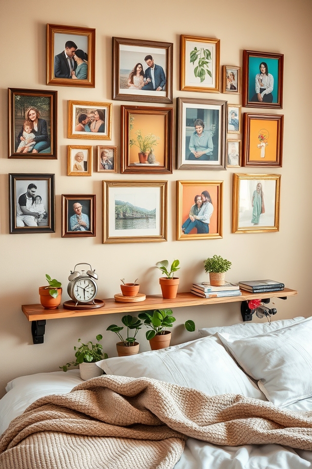 curated personal gallery wall