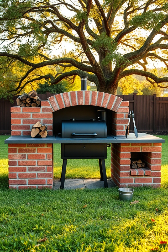 custom brick smoker enclosure