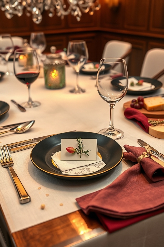customized thematic place settings