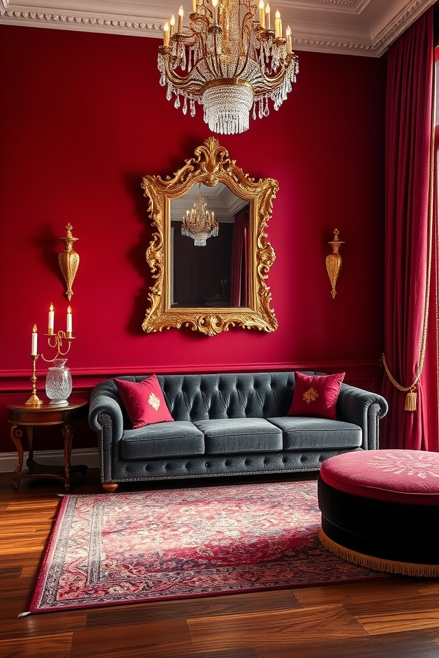 deep cherry gold luxury
