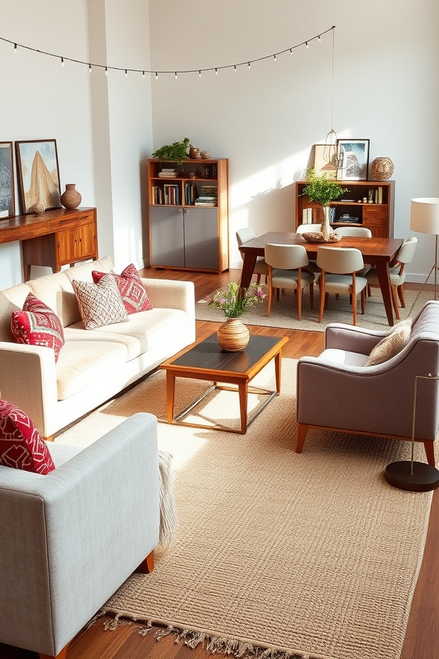 define spaces with rugs