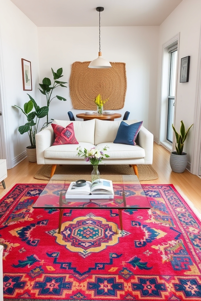 define spaces with rugs
