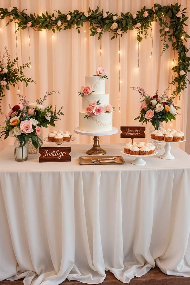 delightful anniversary dessert station