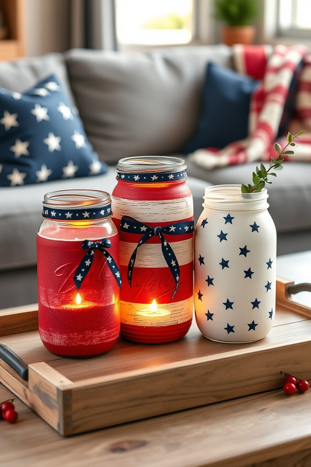 diy mason jar lanterns