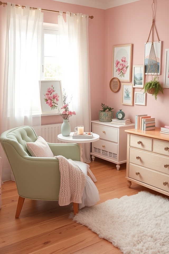 dreamy pastel room decor