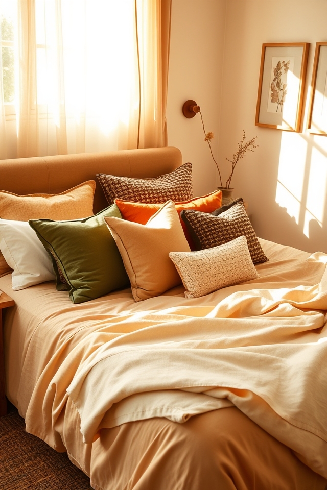 earthy pillows for warmth