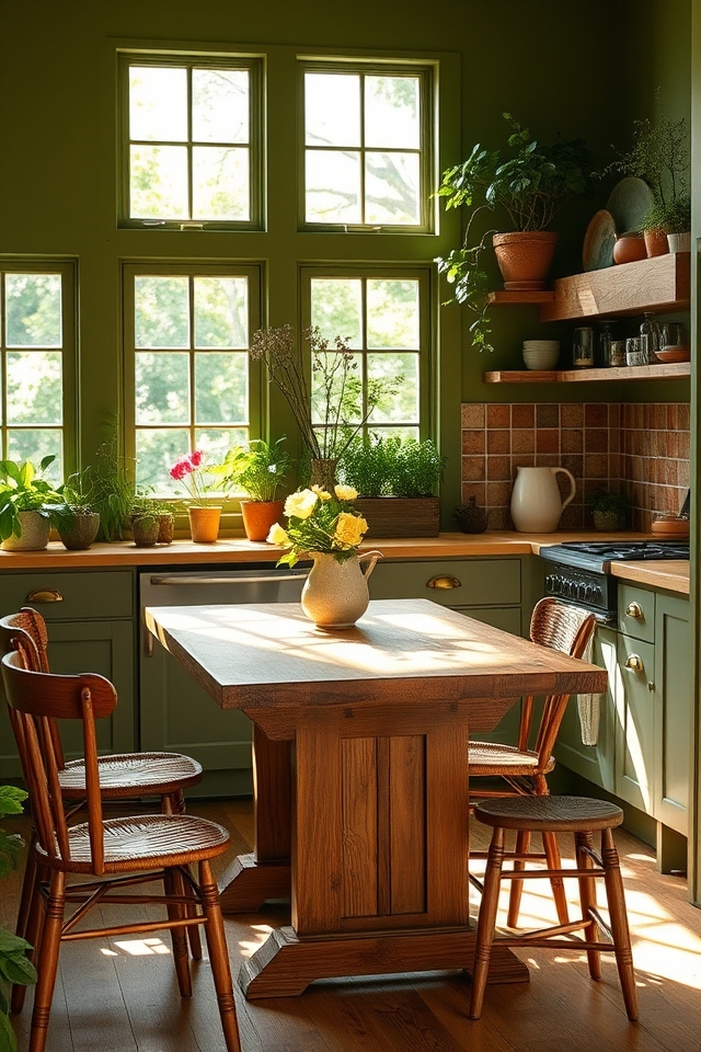 earthy tones calming atmosphere