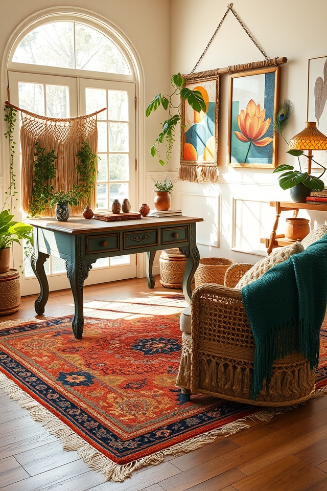 eclectic bohemian creative retreat