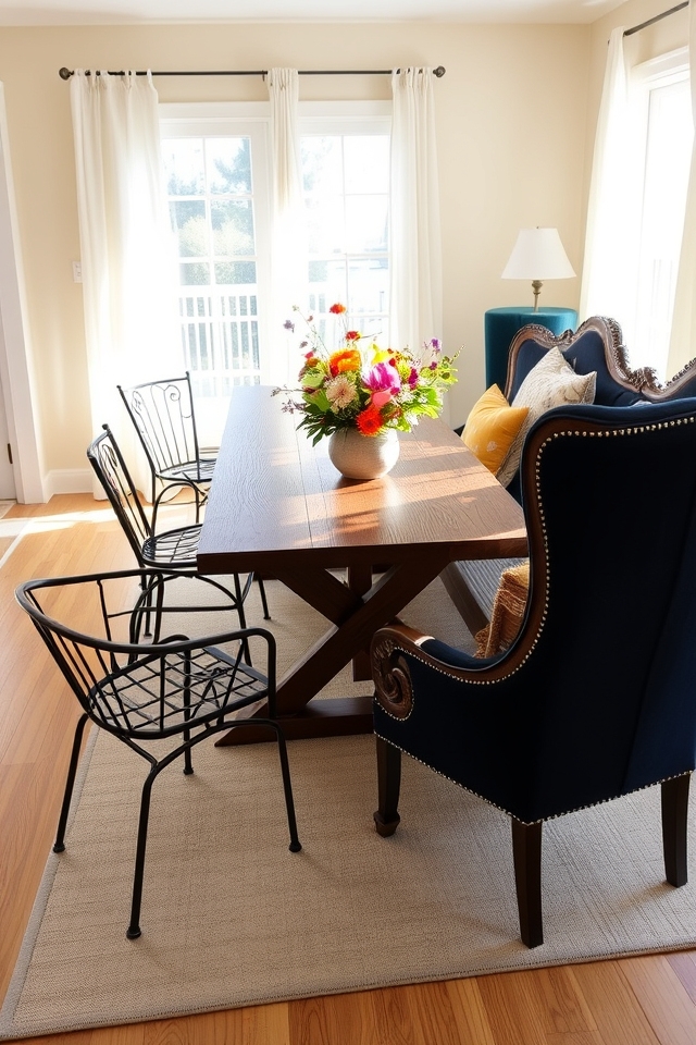 eclectic dining chair combinations