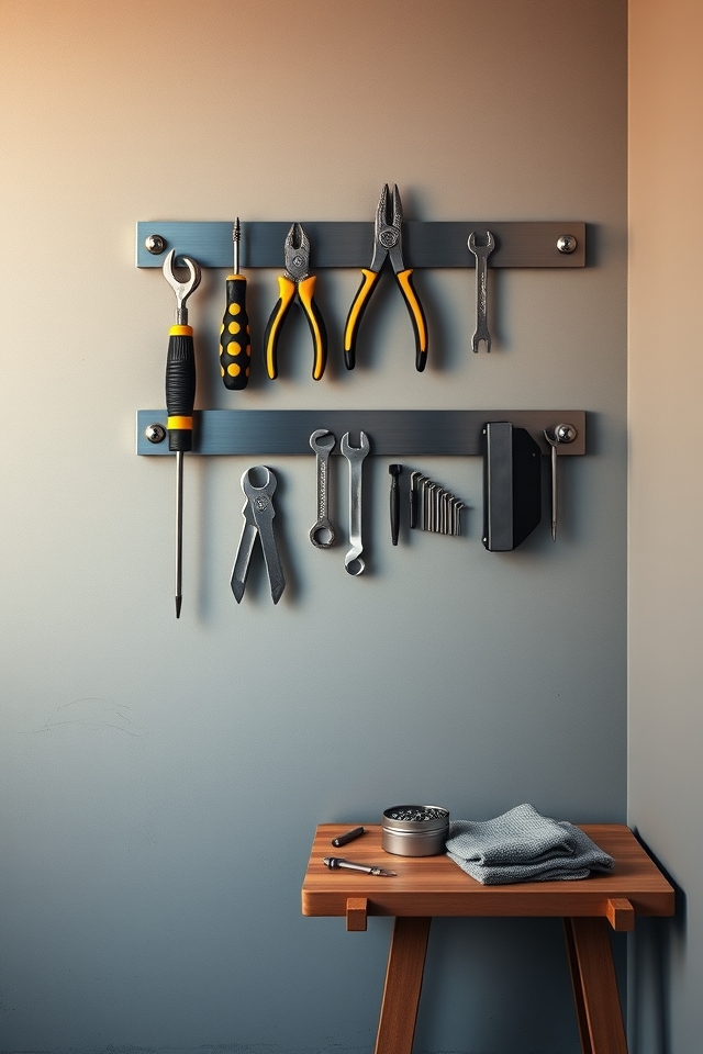 efficient magnetic tool storage