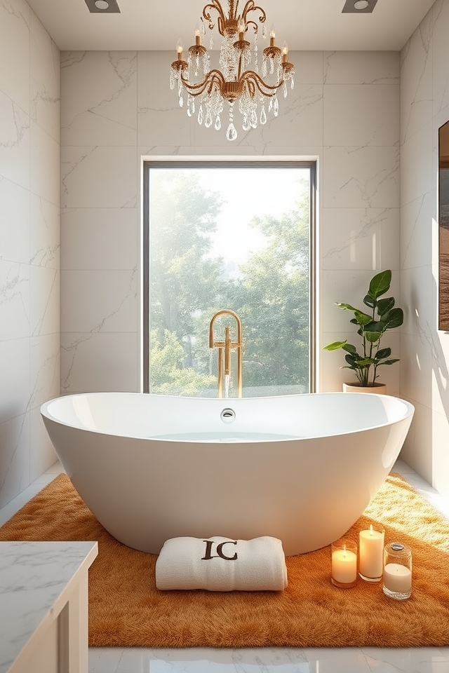 elegant bathtub spa experience