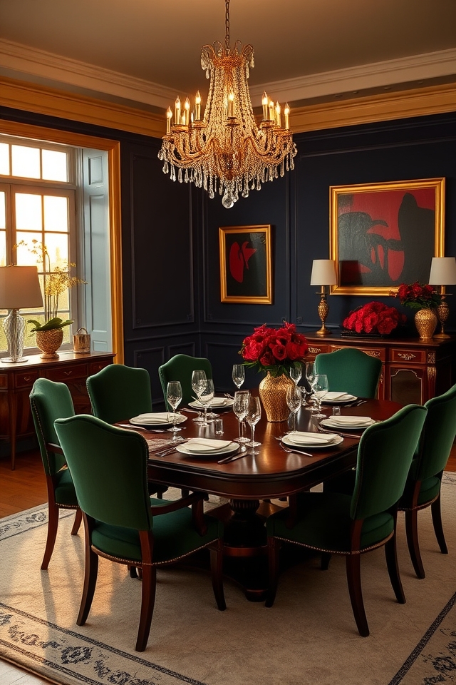 elegant deep hue palette