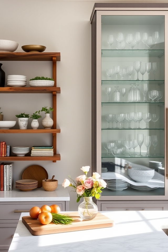 elegant display kitchen decor