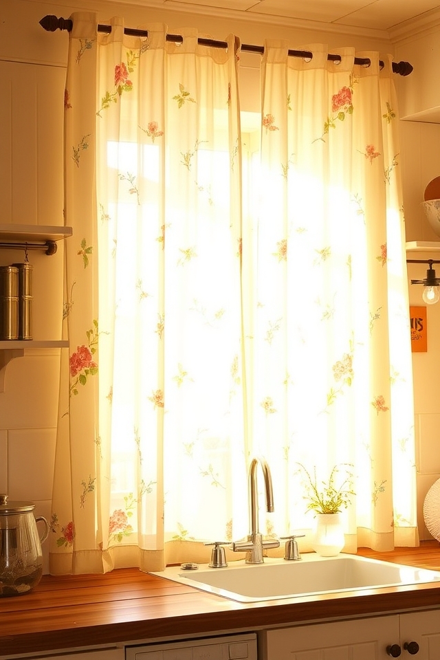 elegant floral curtain designs