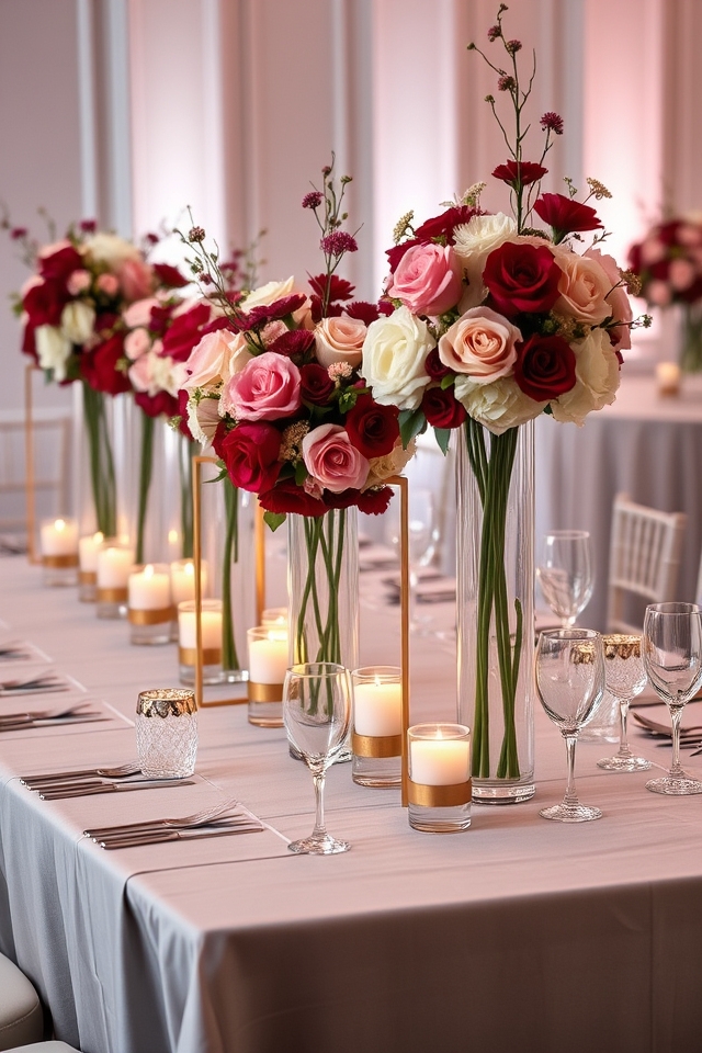 elegant floral table centerpieces