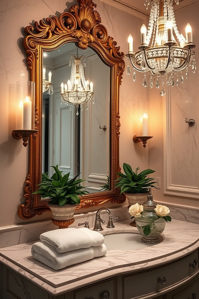 elegant mirrors enhance ambiance