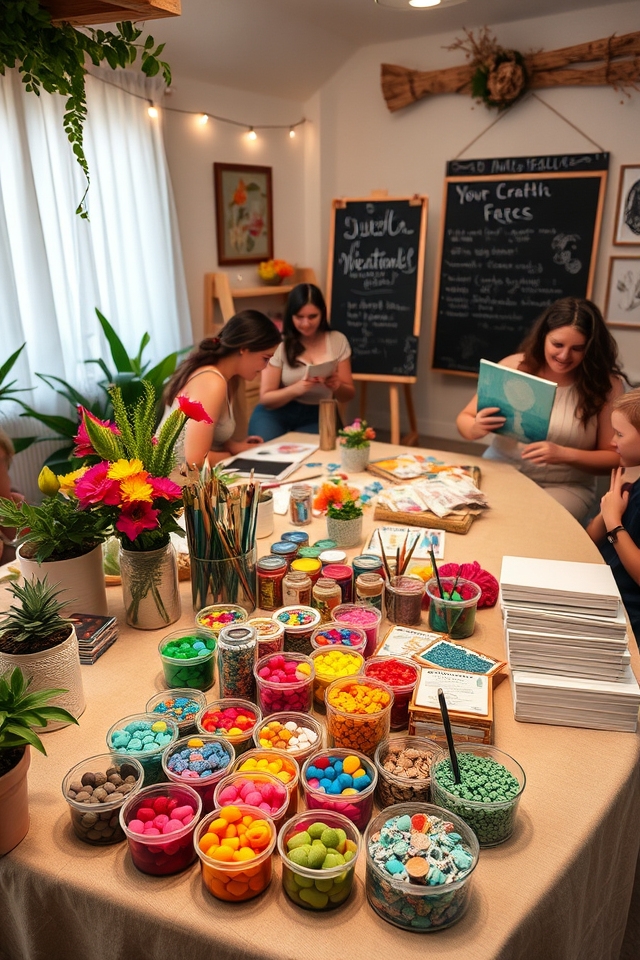 engaging diy craft stations