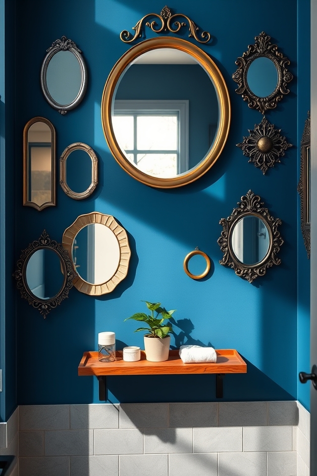 enhance bathroom with mirrors