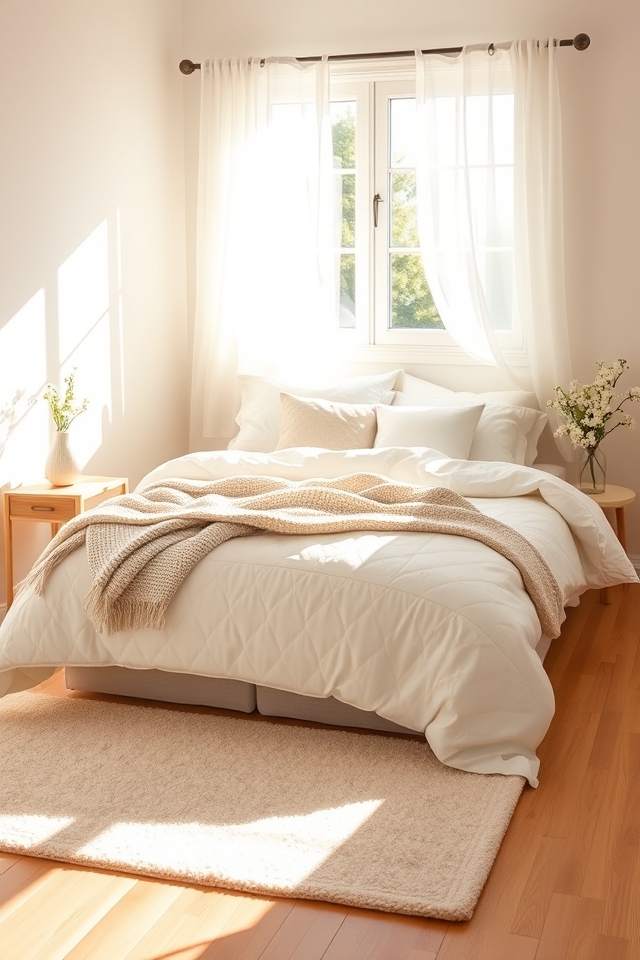 enhancing small bedroom ambiance