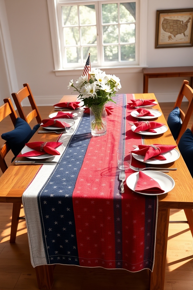 festive patriotic table linens