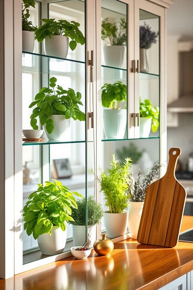 fresh herbs enhance decor