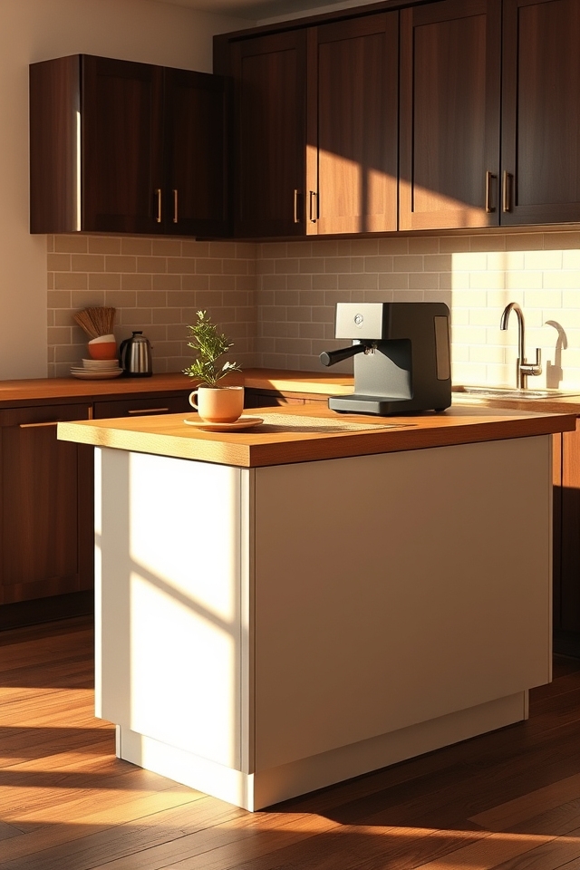 frothy latte kitchen island