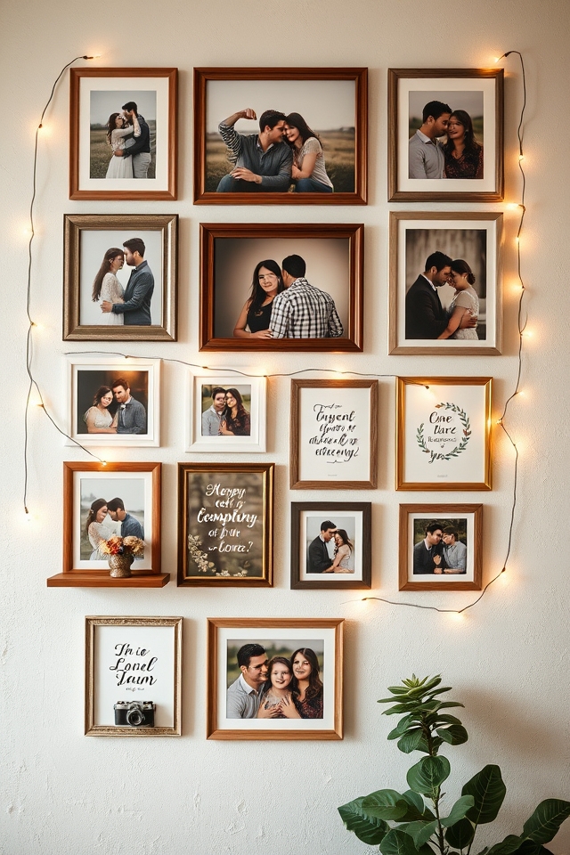 gallery wall for celebration