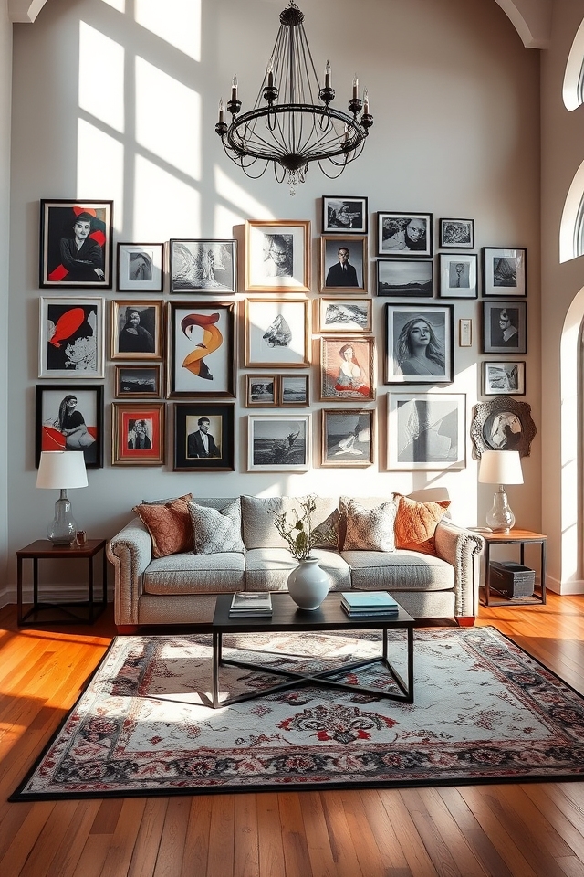 gallery walls enhance height