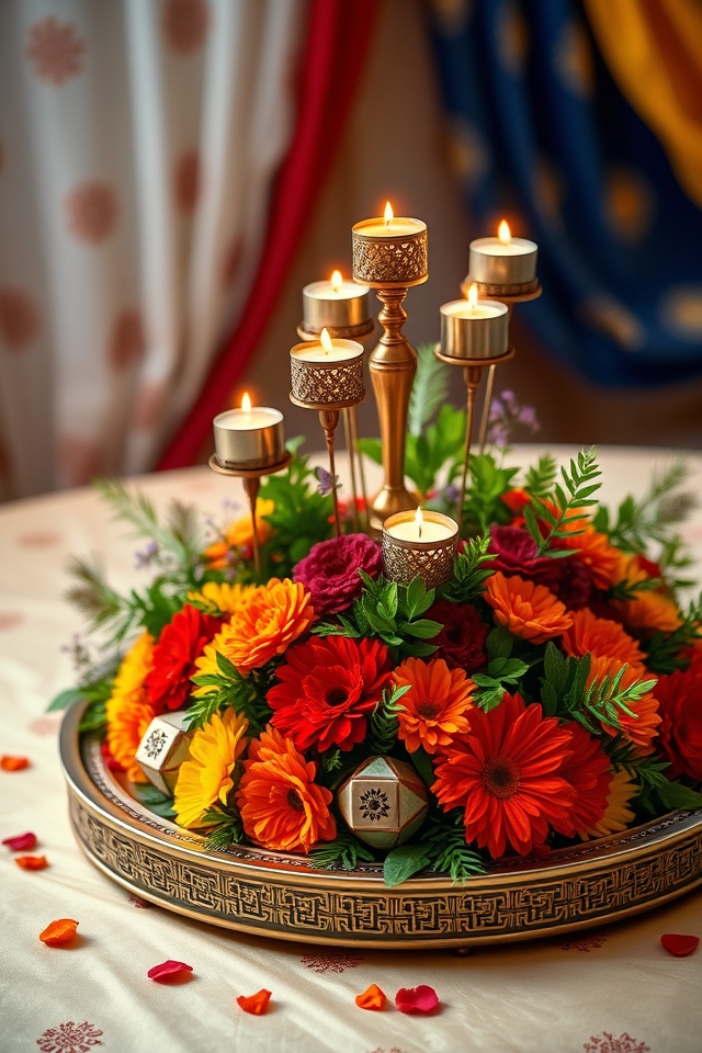 henna inspired centerpiece designs