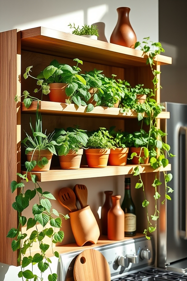 herbs and trailing plants