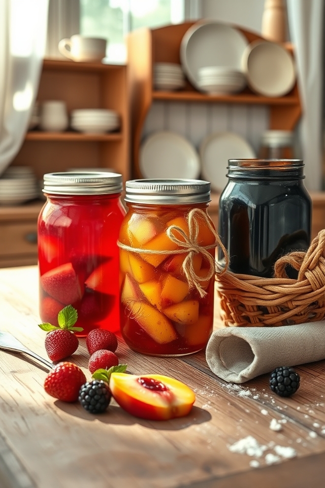 homemade mason jar preserves