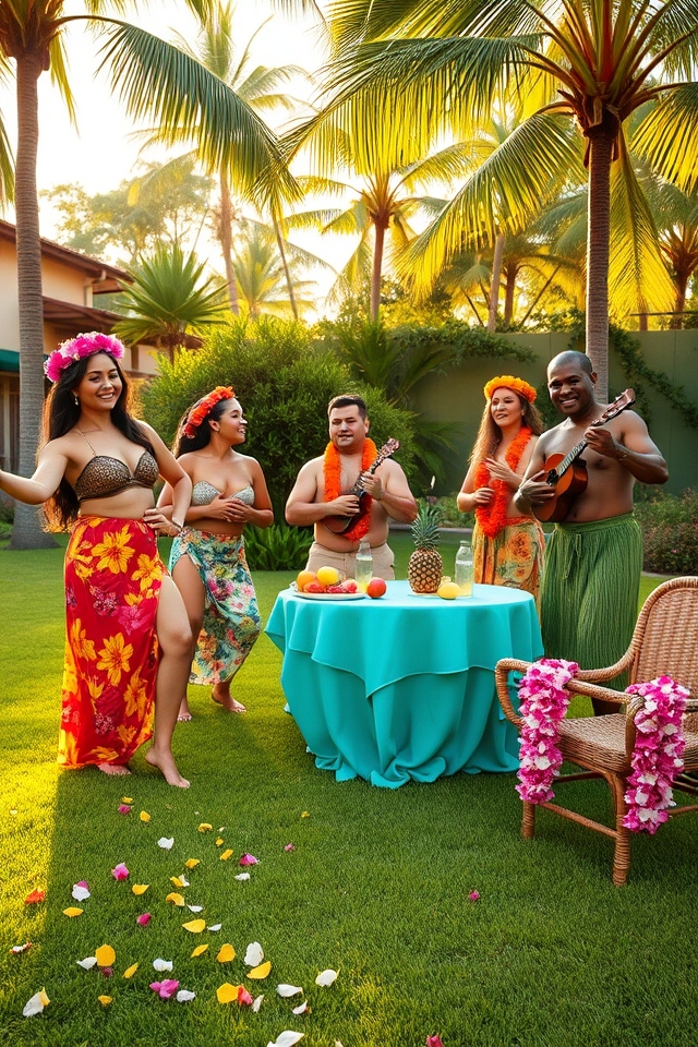 hula dance celebration outdoors