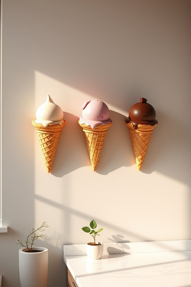 ice cream cone decorations