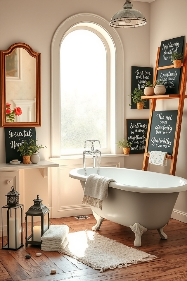 inspirational bathroom decor quotes