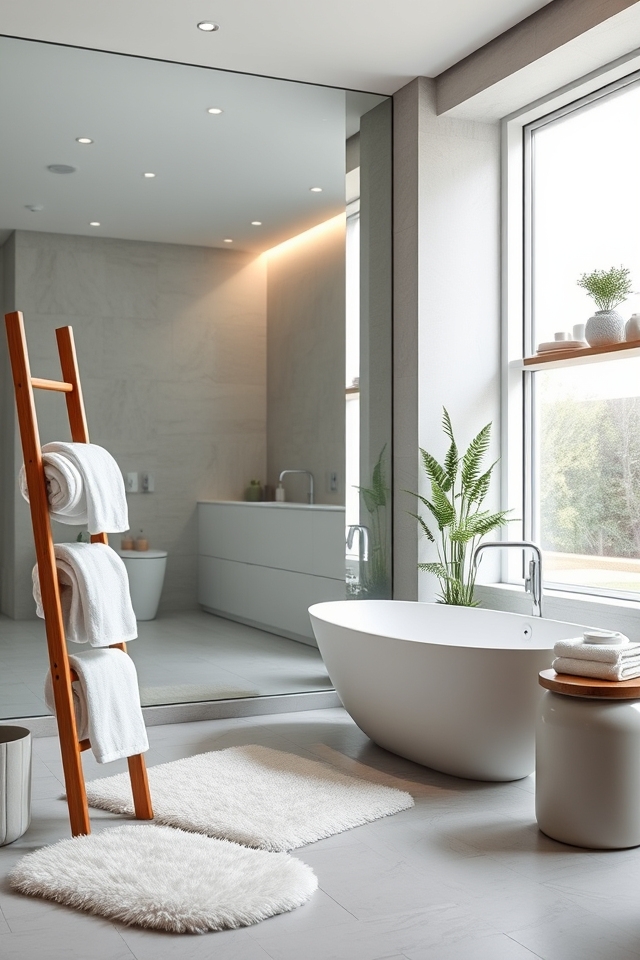 large mirrors enhance spaciousness