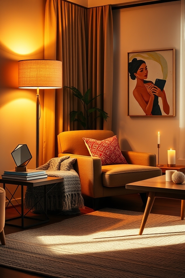 layered lighting for ambiance