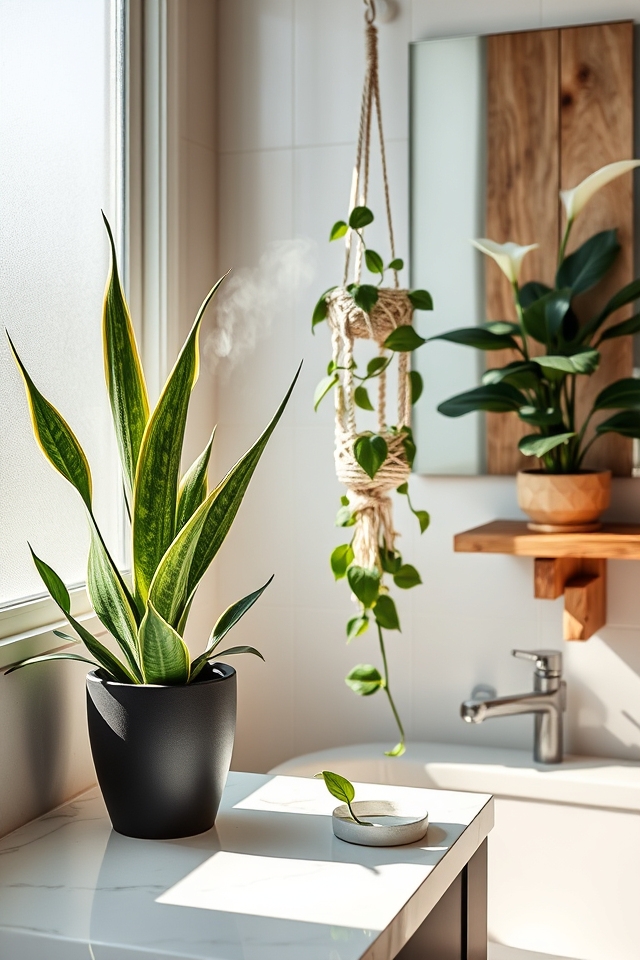 low maintenance bathroom plants thrive