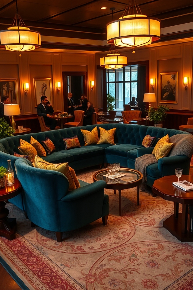 luxe comfy lounge seating