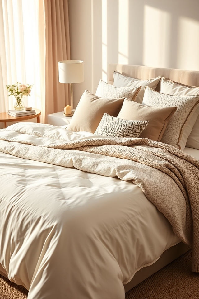 luxurious bedding for relaxation