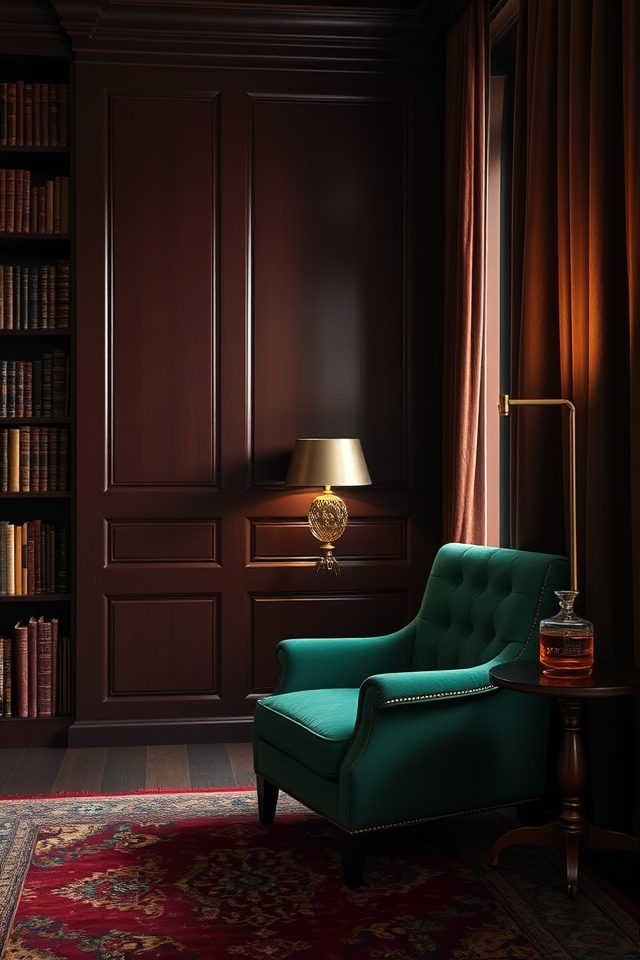 luxurious dramatic color pairing