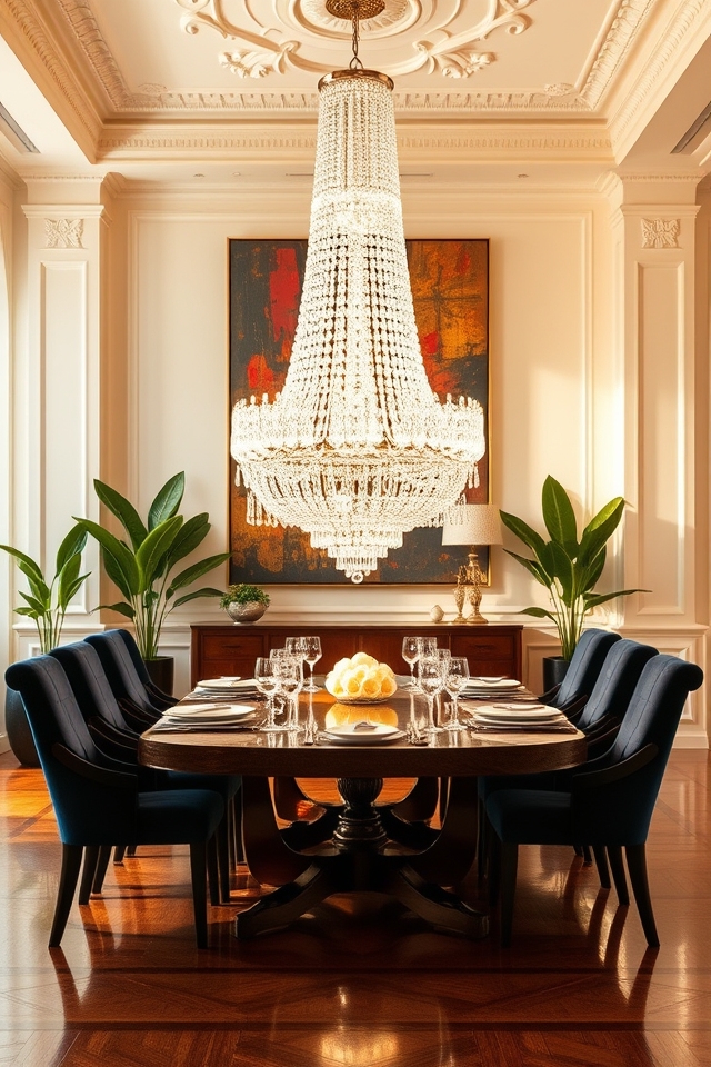 luxurious statement chandelier elegance