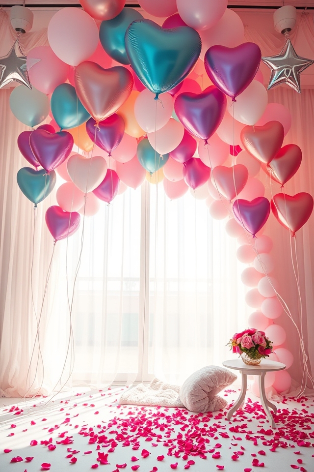 magical proposal balloon decorations
